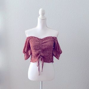 2/$12 She and Sky | Smocked crop top